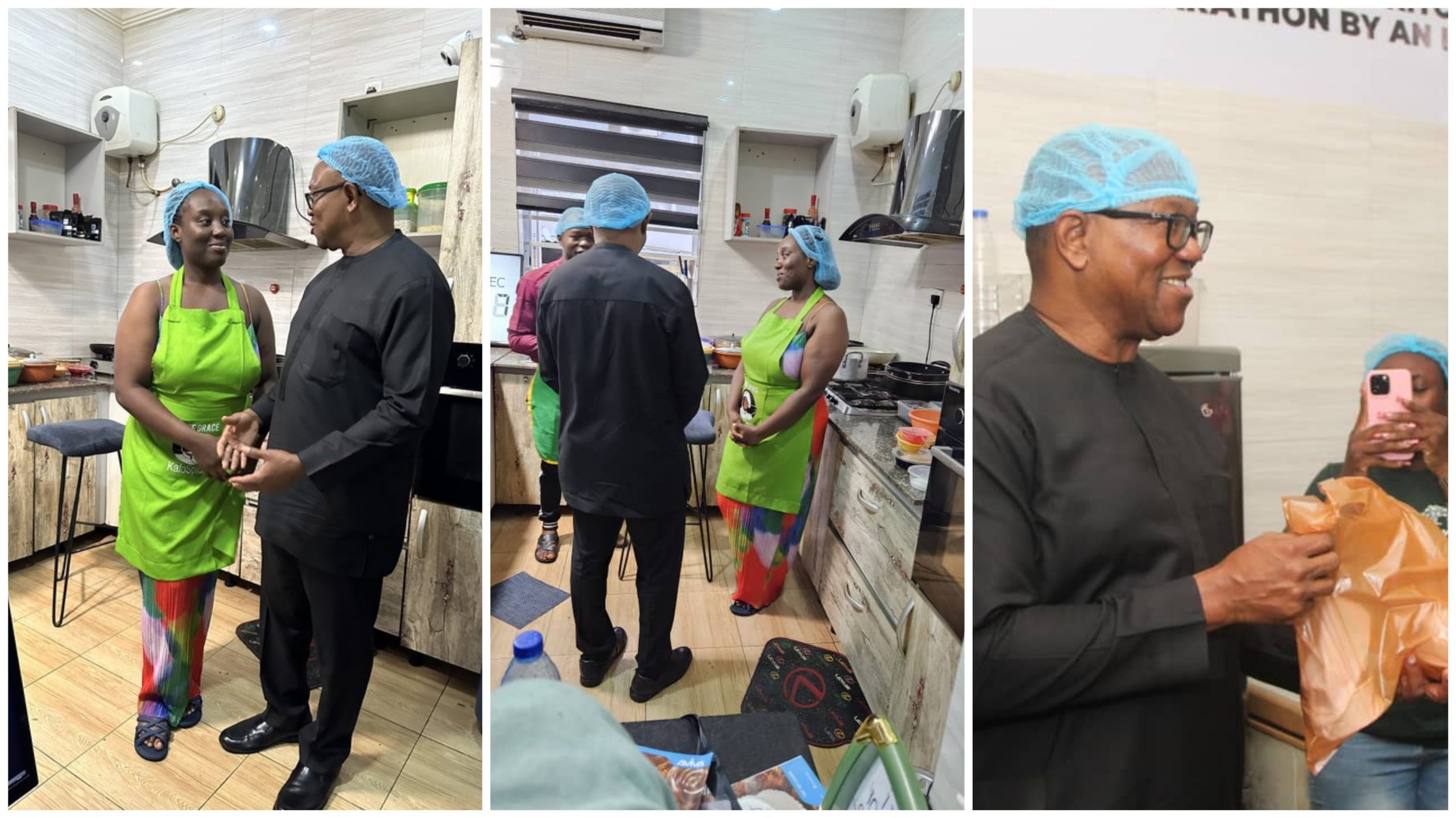 Guinness World Records: Obi Visits Chef Grace Nwaokobia To Cheer Her Up (Photos)