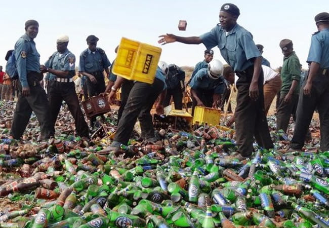 Hisbah Seizes 142 Cartons Of Alcohol In Katsina