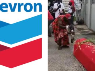 Delta Residents Protest At Chevron Facility With Juju Priest & Coffin (Photos, Video)