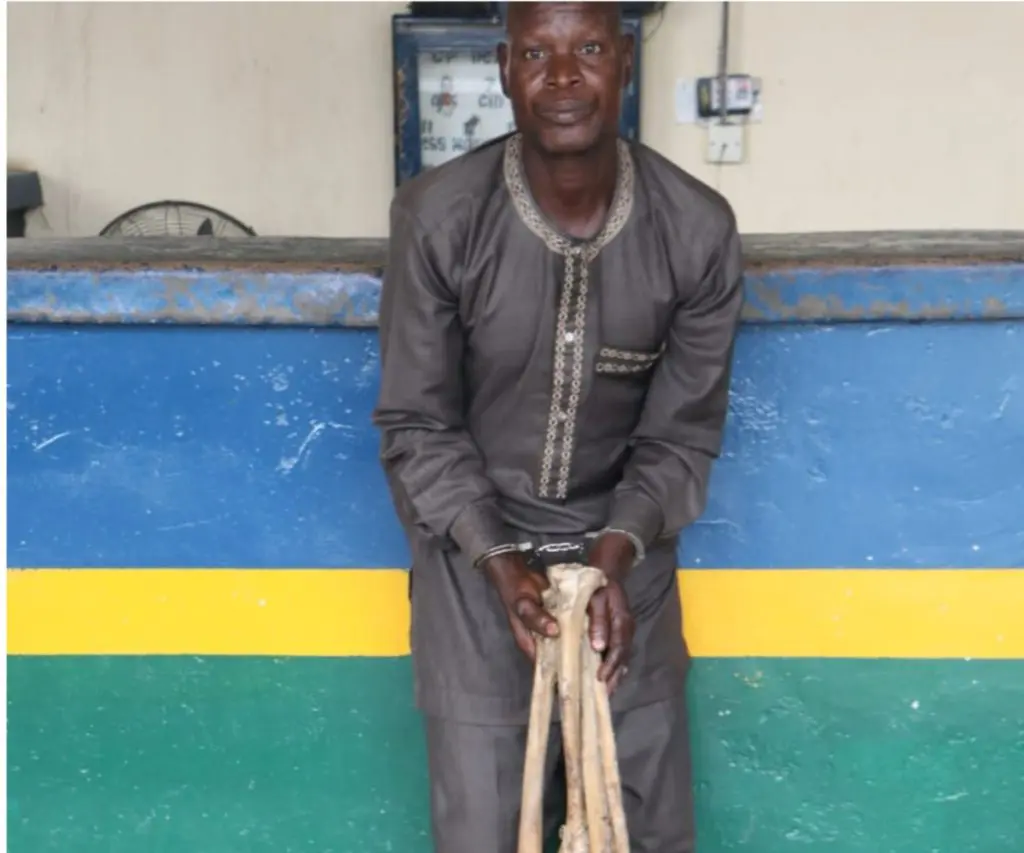 Man Arrested With Human Body Parts In Abuja (Photo)