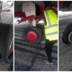 Max Air Plane Tyres Burst While Attempting To Take Off In Adamawa Airport