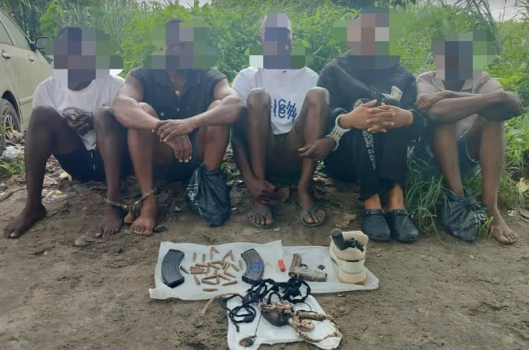 Police Arrest Five Robbers, Gang Members In Delta (Pictures)