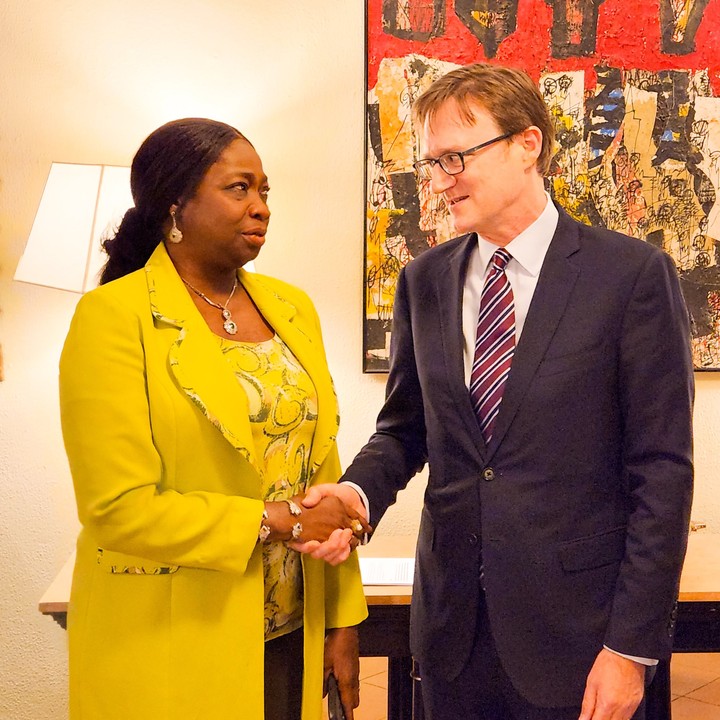 British Envoy Assures Of Safety Of Nigerians In The UK As He Meets Abike Dabiri