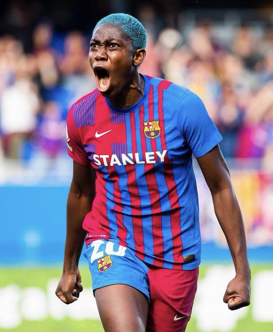 Asisat Oshoala Scores Against Her Former Club As Barcelona Beat Bay FC 5-2 (Photos)