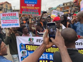 Atiku Abubakar's Son Spotted During Protest In Lagos