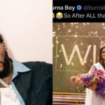 Burna Boy reacts to Miss South Africa 2024 winner