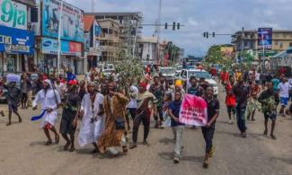 Nigerians Continue March In Oyo, Rivers States In Day 7 Of Protest