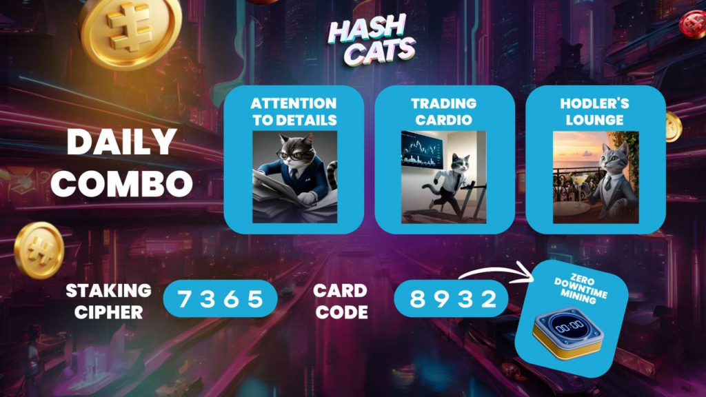 HashCats Daily Combo & Cipher Staking 5 September 2024