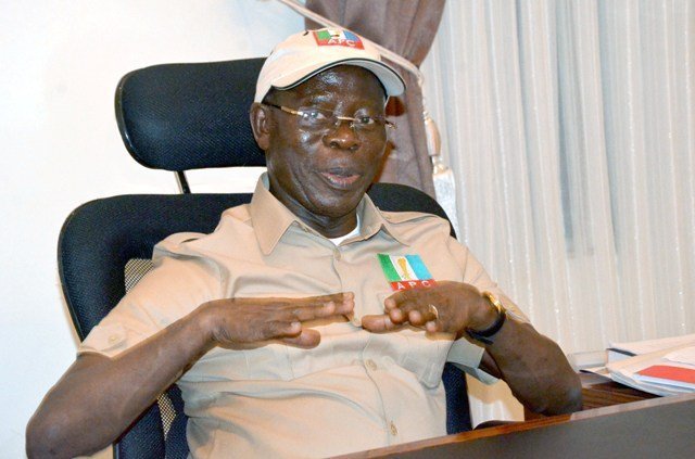 Nigerians Lambast Oshiomhole For Calling Edo Governor & Wife Childless